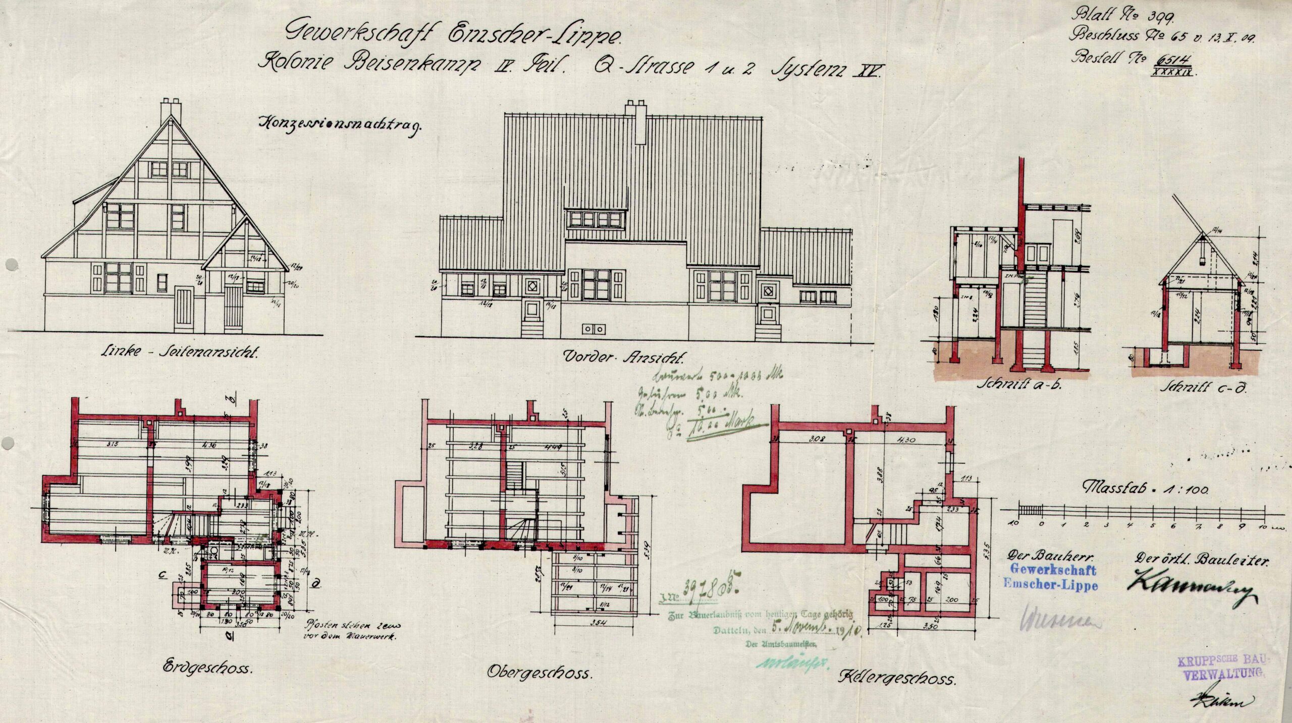 Original Bauplan 1910